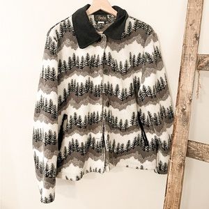 Vintage forest fleece
